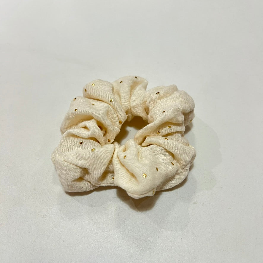 Chouchou Gaze de Coton - Ecru Paillettes