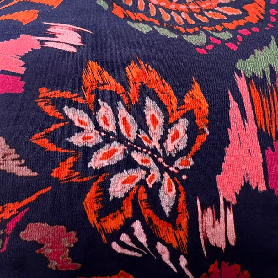 Barrette Plissée - Indigo Corail