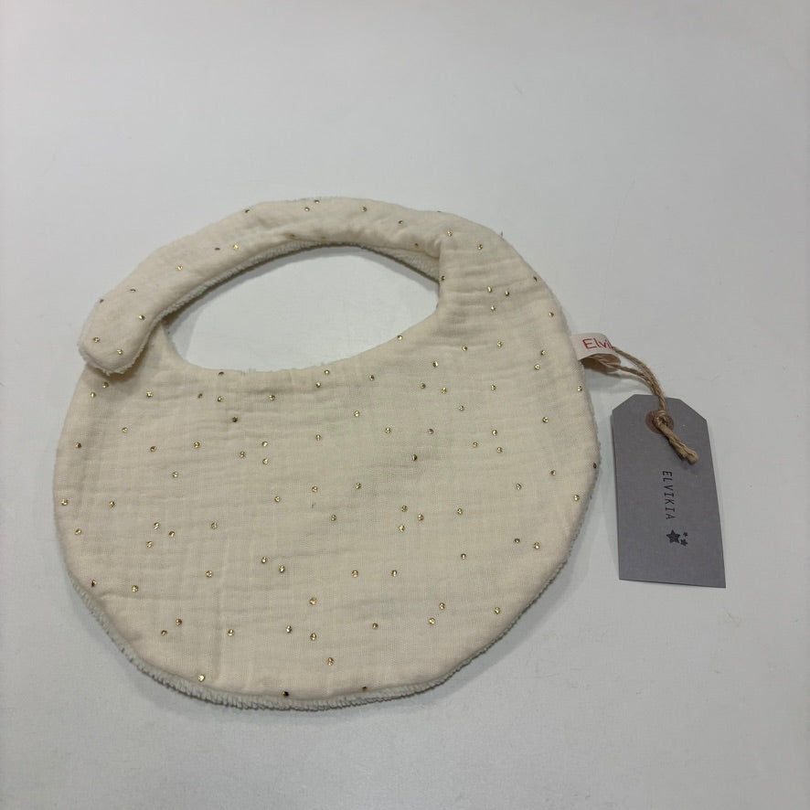 Bavoir Ecru - Ecru Paillettes