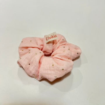 Chouchou Gaze de Coton - Rose Paillettes