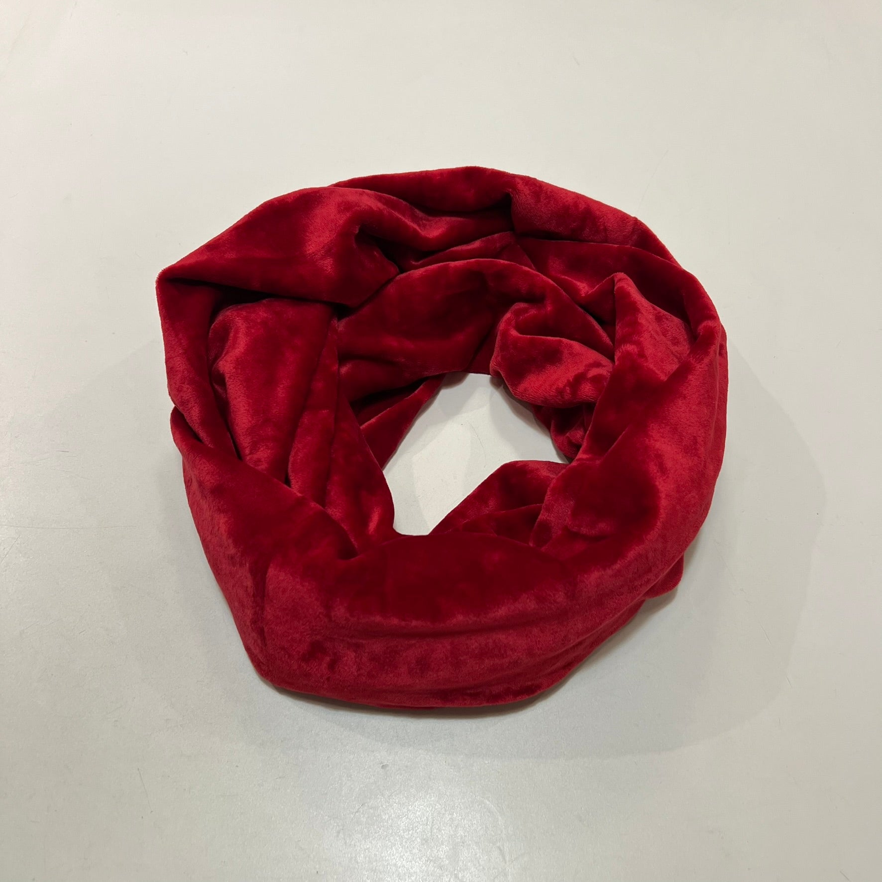 Snood Velours - Rouge Opéra