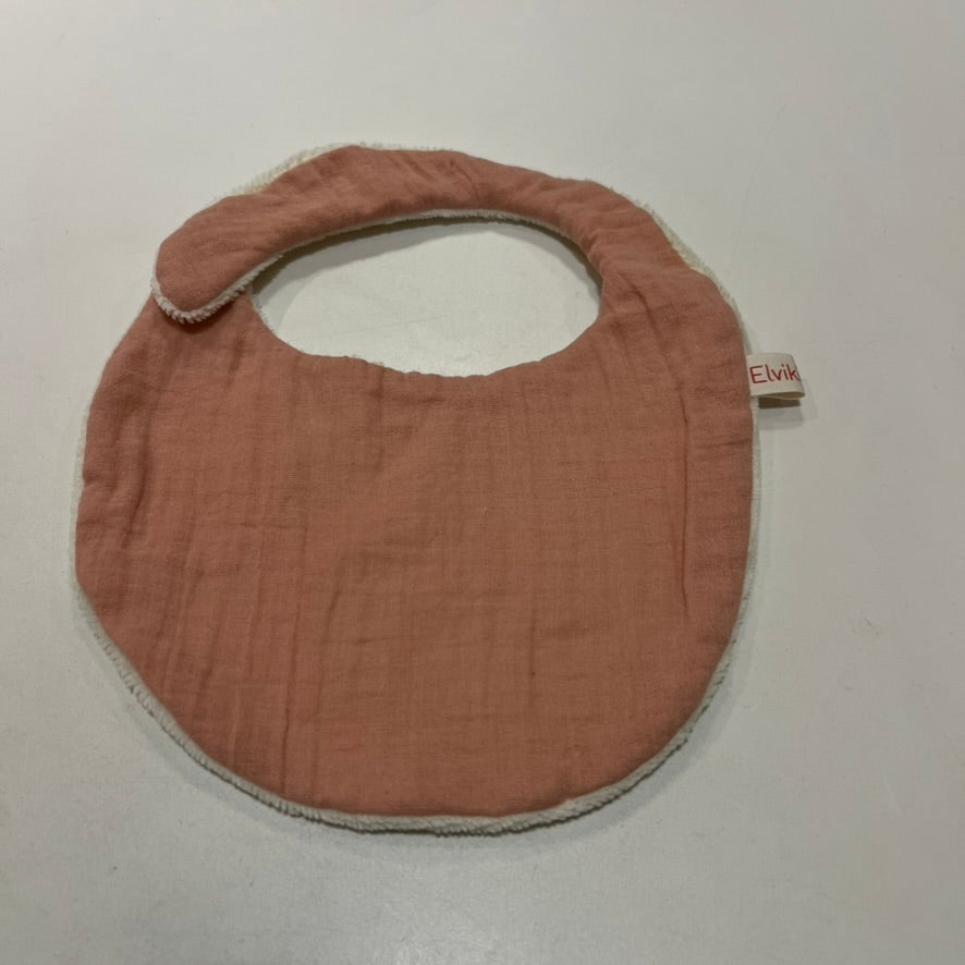 Bavoir Ecru - Rose Blush