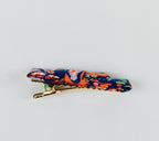 Barrettes Croco - Indigo Corail