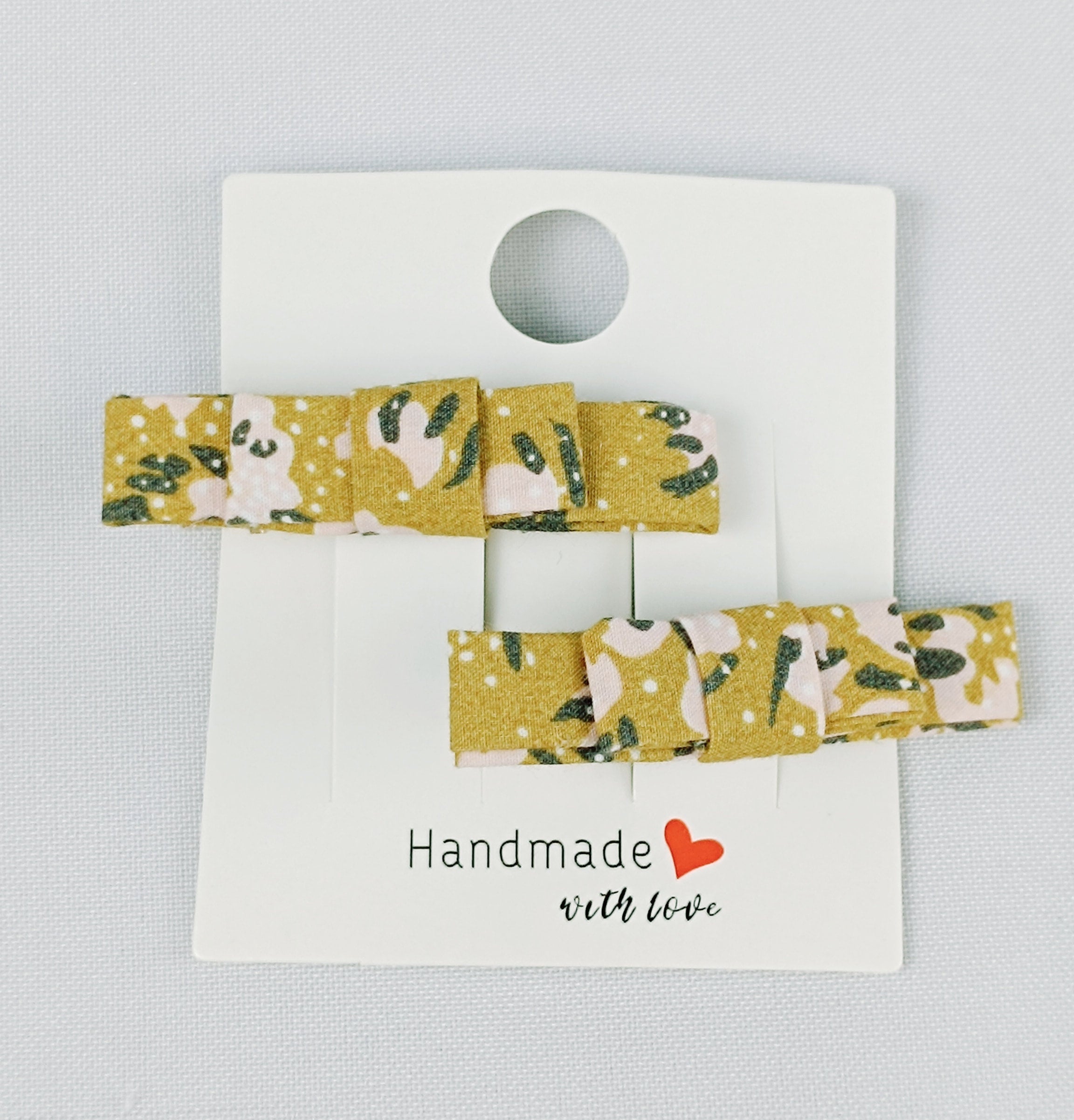 Barrettes Croco - Ocre