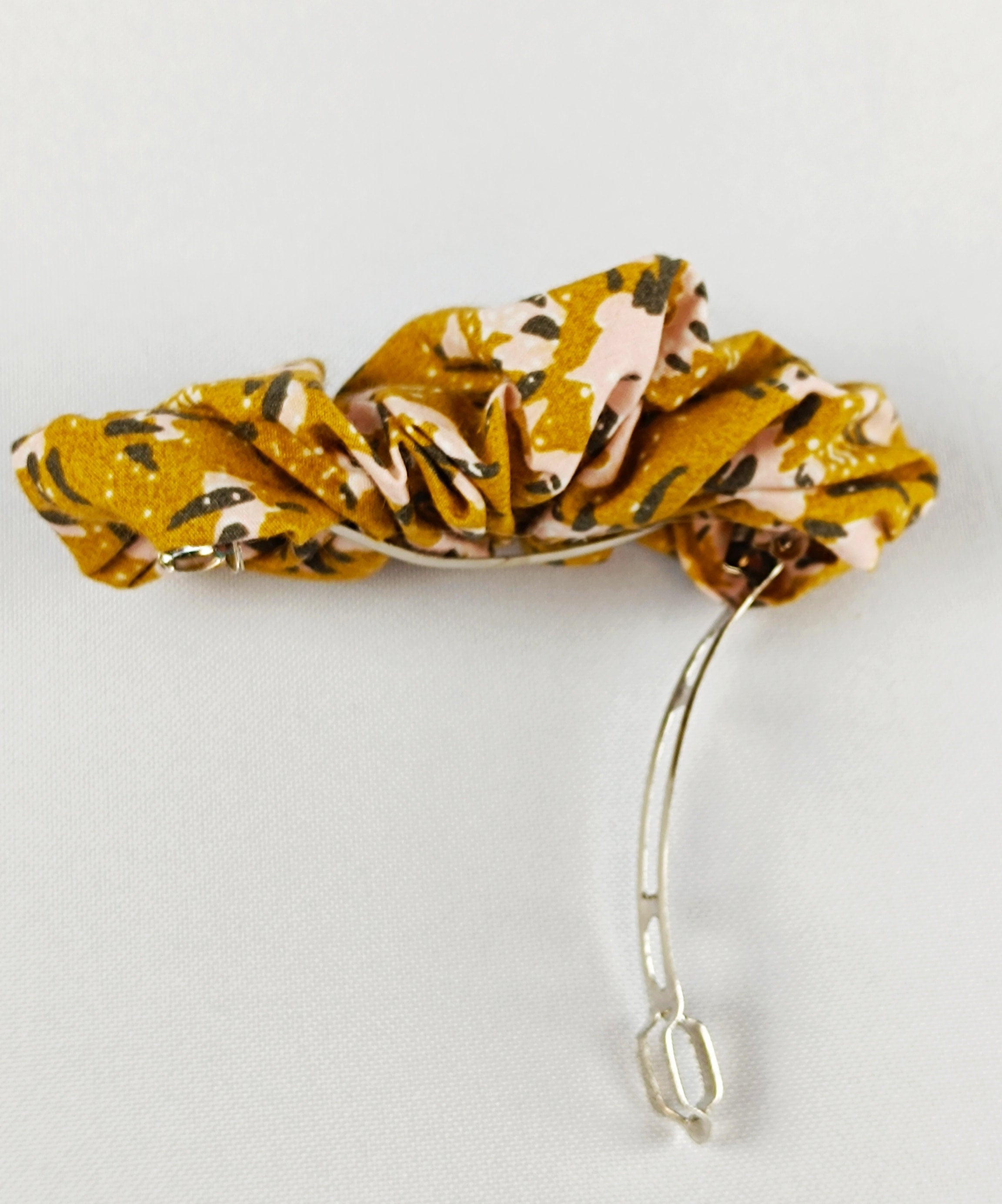 Barrette Plissée - Ocre