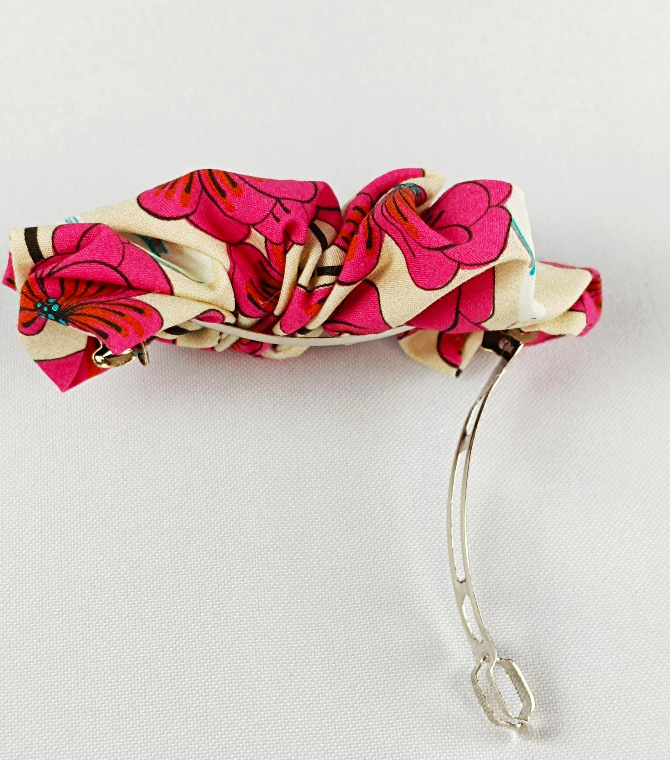 Barrette Plissée - Envol Fleuri