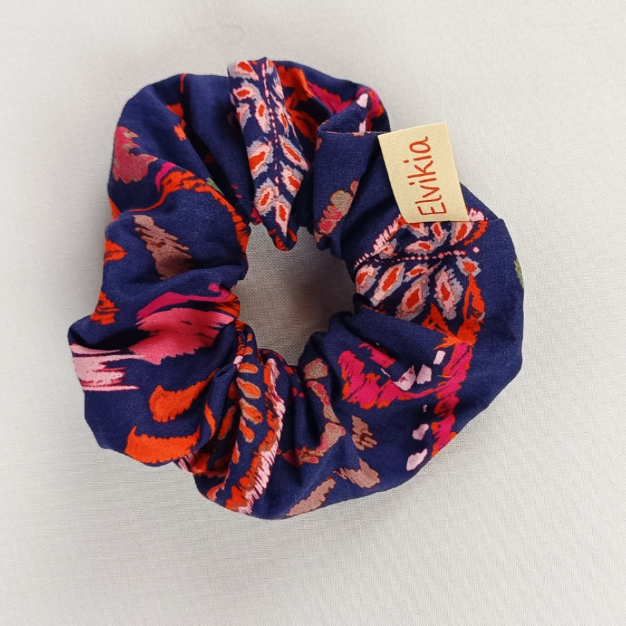 Chouchou Scrunchie - Indigo Corail