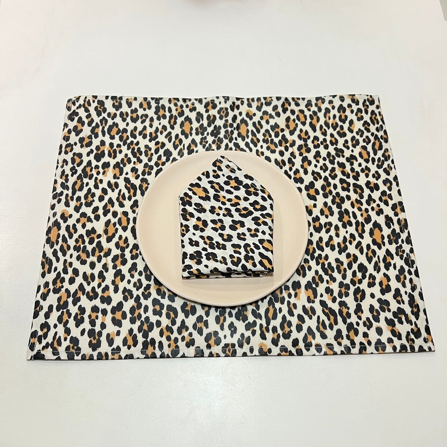 Set de Table & Serviette - Léopard