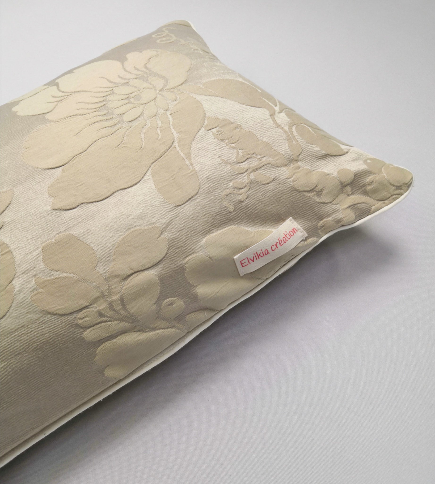 Housse de Coussin Rectangulaire - Ecru