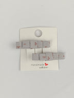 Barrettes Croco - Triangle Cuivré