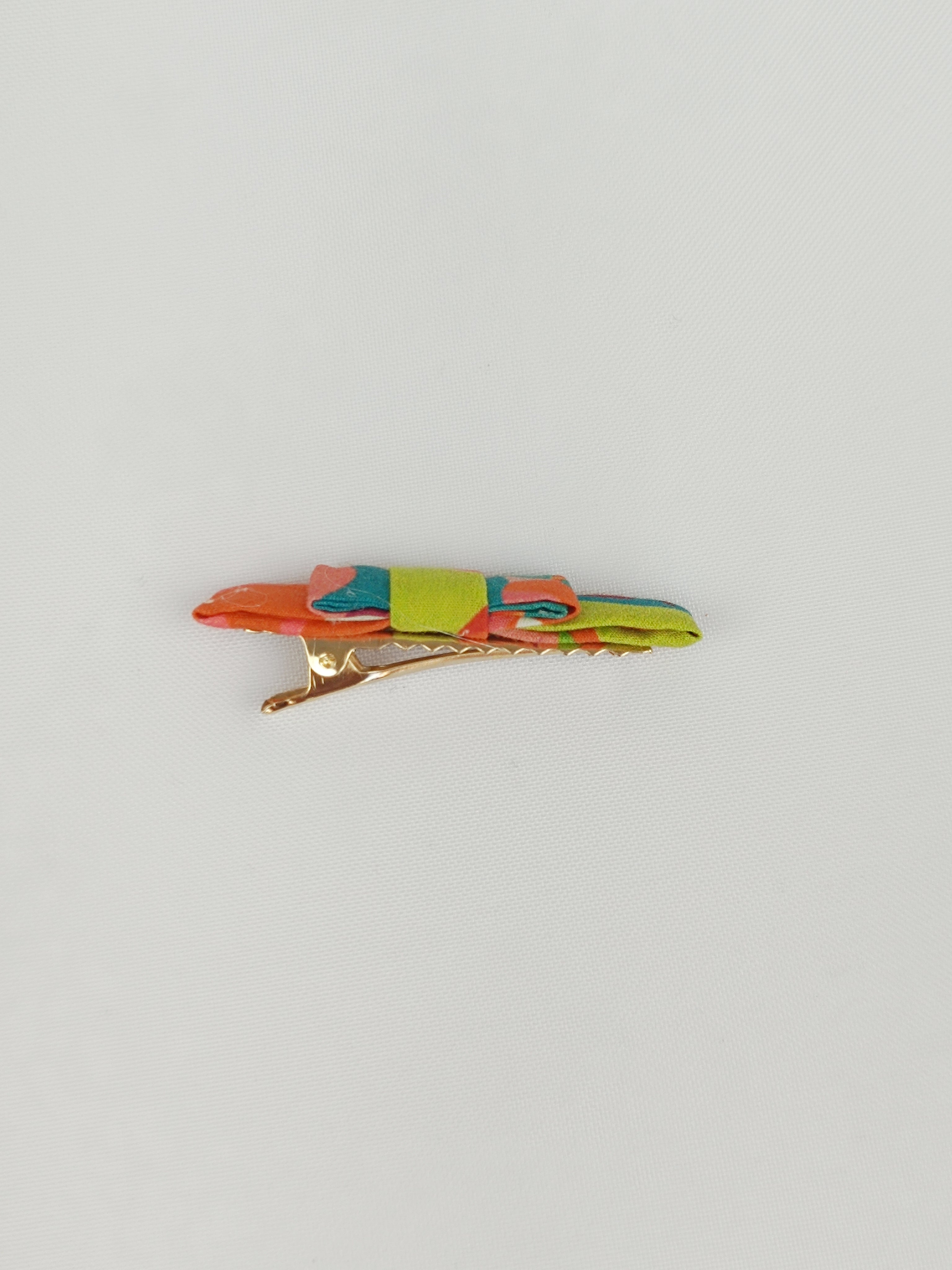 Barrettes Croco - Aube Tropicale