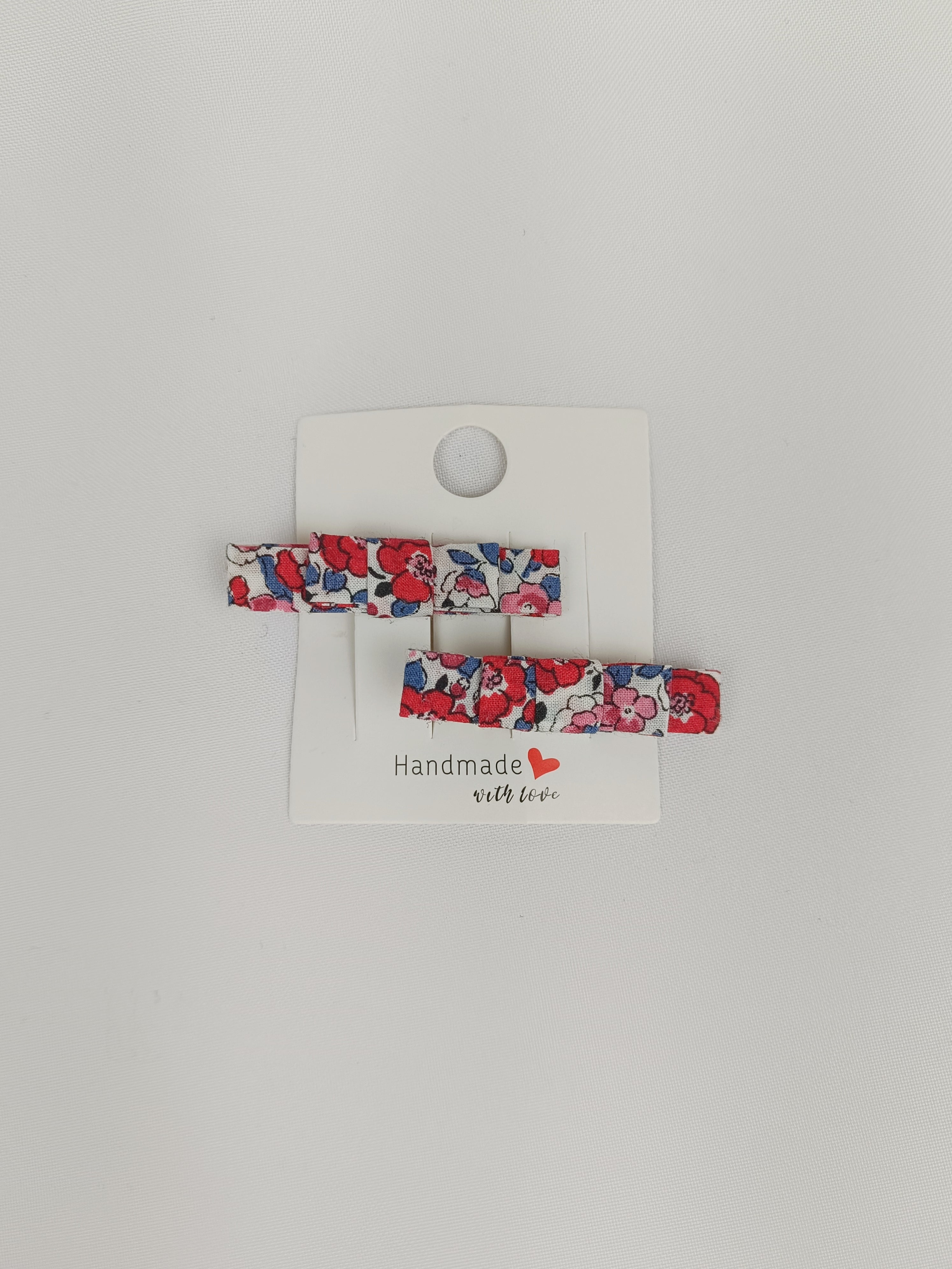 Barrettes Croco - Fleurs de Cerisier